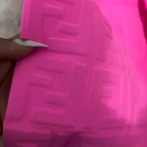 open lace back dress FENDI x Nicki Minaj Zucca 2019 Polyester x Polyurethane FDA709 one bel   NUIR VINTAGE